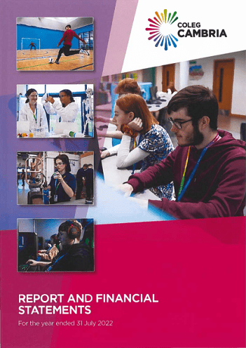 Coleg Cambria Annual Financial Statement 2022
