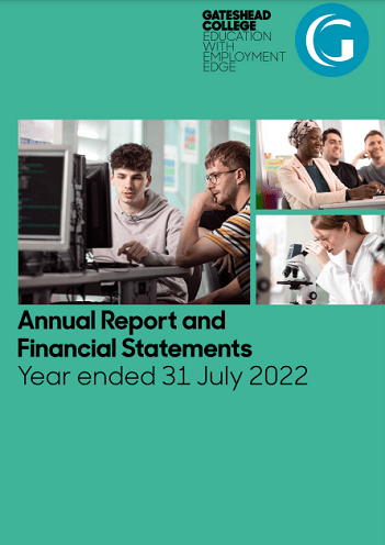 Gateshead College Annual Financial Statement 2022