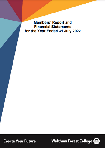 Waltham Forest College Annual Financial Statement 2022