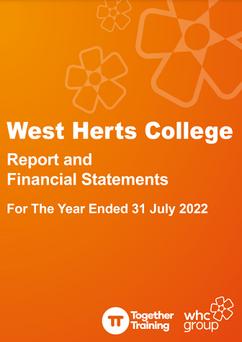 West Hertfordshire College Annual Financial Statement 2022