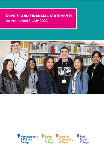 West London College Annual Financial Statement 2021