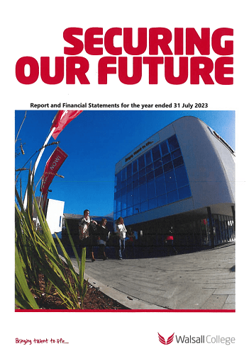 Walsall College Annual Financial Statement 2023