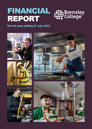 Barnsley College Annual Financial Statement 2025 cover