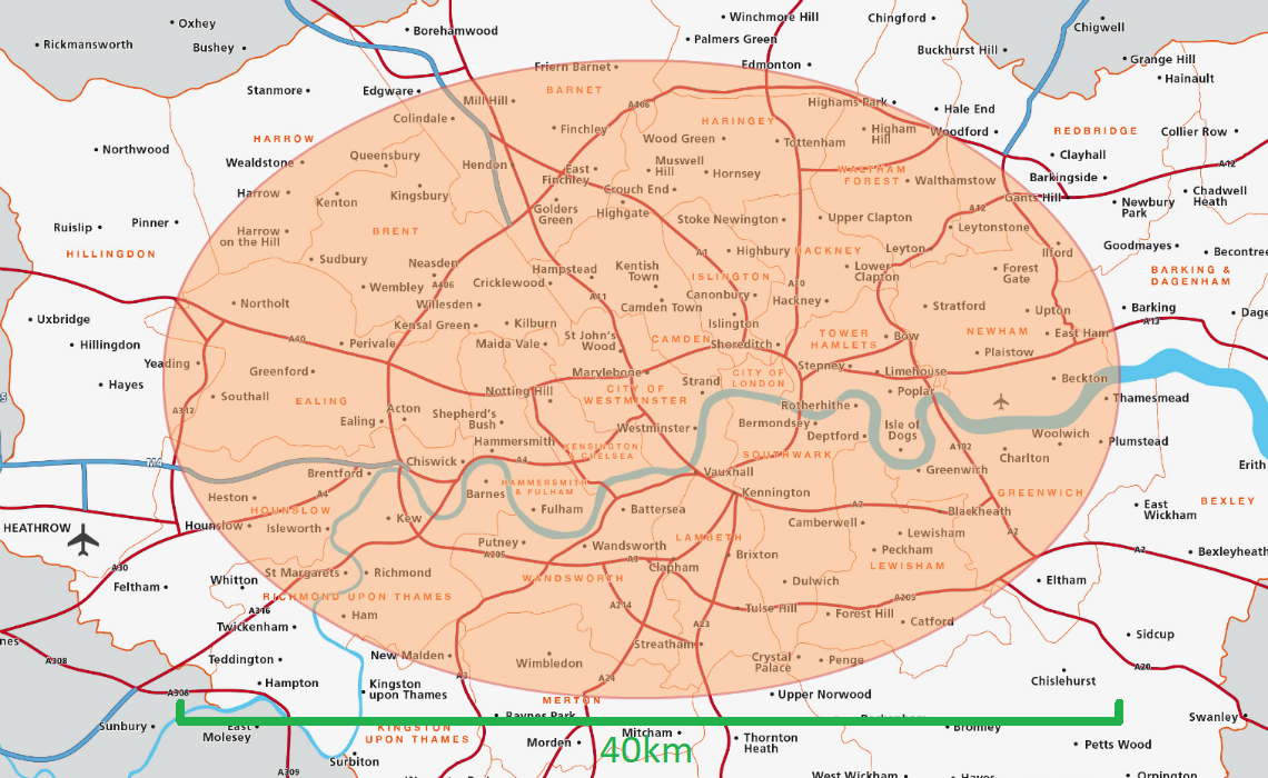Greater London Posters Map