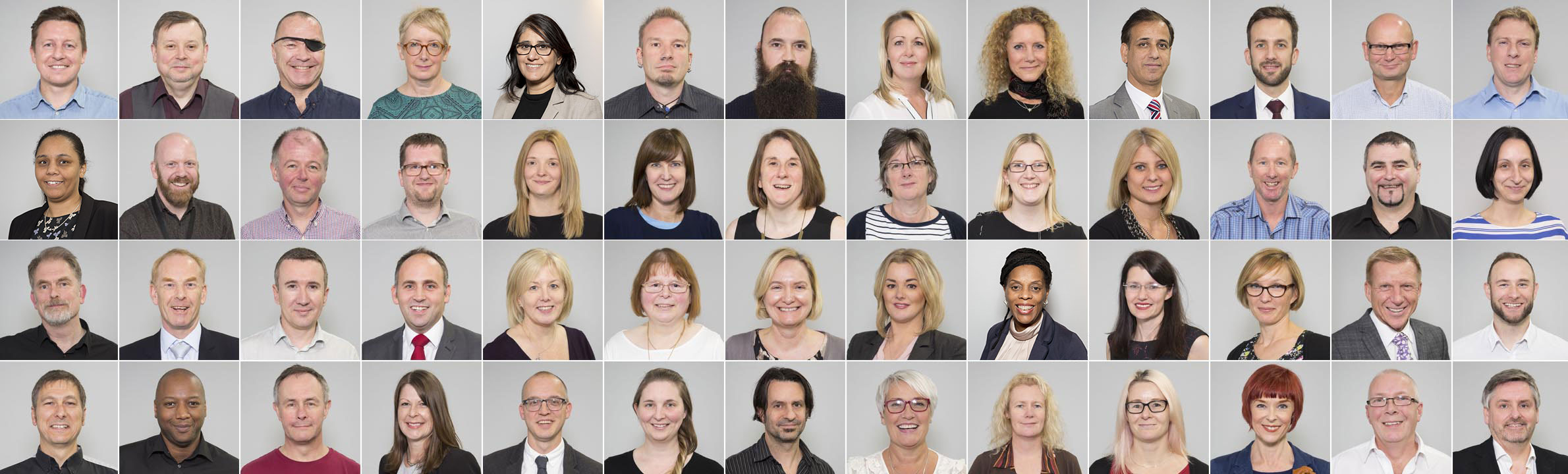 Fantastic Nottingham College 2018 Staff Portrait Montage