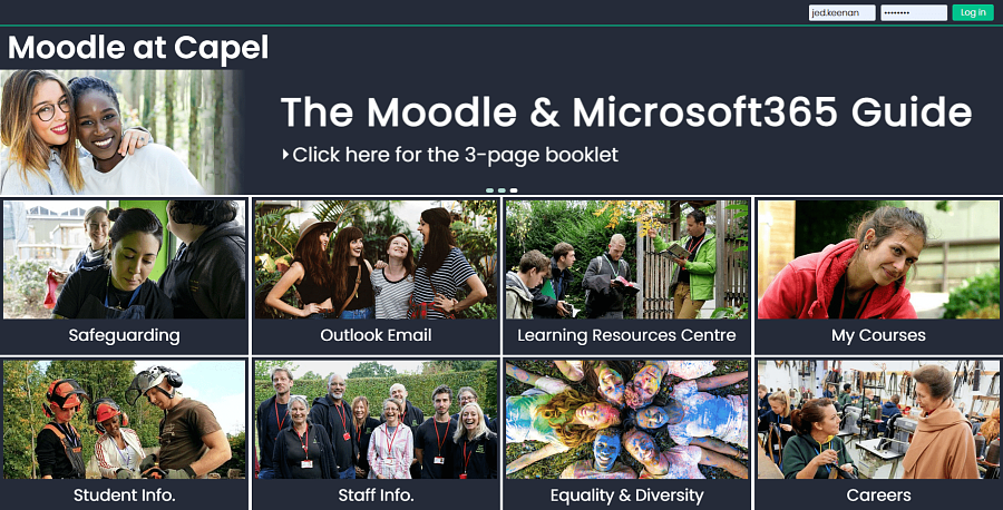 Capel Manor College Moodle VLE 2021 by Jed Keenan